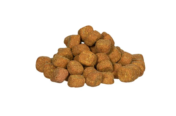 Pile Dog Food Isolated White — Stock Photo, Image