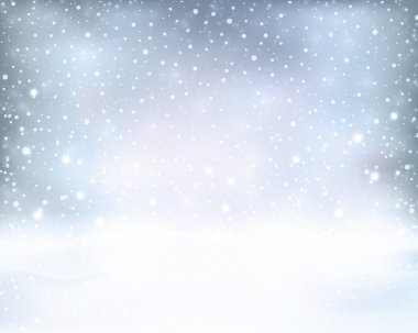 Gümüş Mavi kış, kar yağışı ile Noel arka plan
