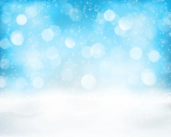 淡蓝色的冬天假日景背景 — 图库矢量图片