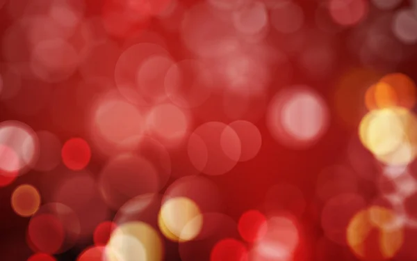 Donker rode abstracte achtergrond met rode en gouden blurres lichten — Stockvector