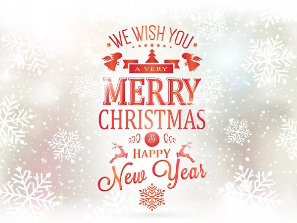 Merry Christmas typography background Stock Illustration