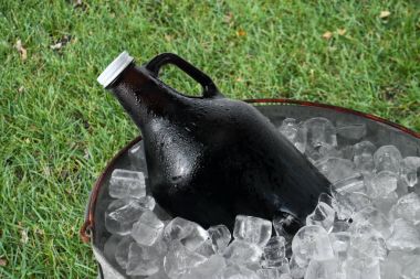 Bira Growler buz kovası içinde