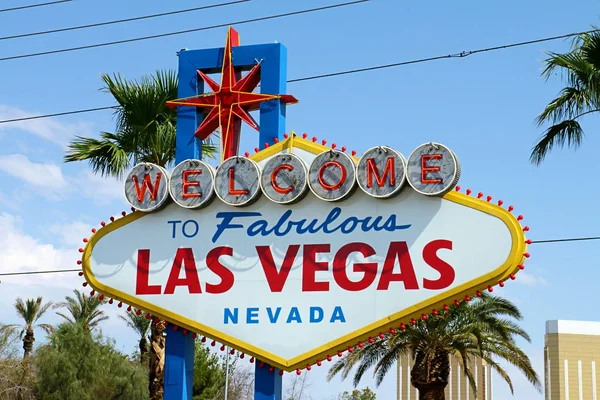 Ласкаво просимо до знаку Лас-Вегас, Невада, США — стокове фото