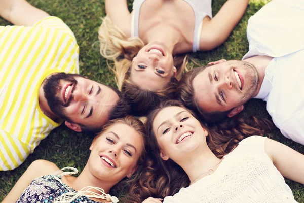 Friends group having fun together — Stock Photo, Image