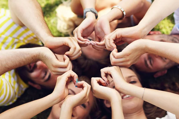 Friends group having fun together — Stock Photo, Image