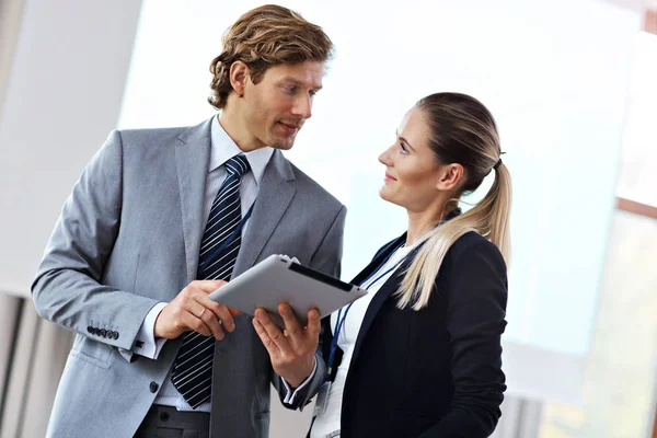 Business people having a conference — Stock Photo, Image