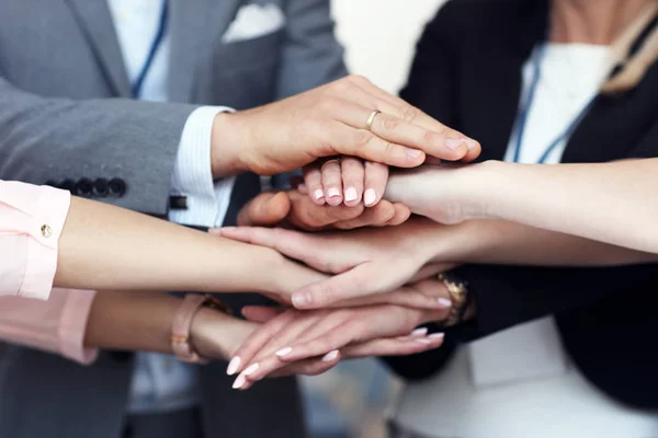 Business people joining hands — Stock Photo, Image