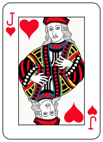 Jack of Hearts Versione francese — Vettoriale Stock