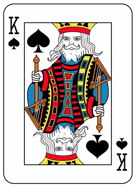 King of Spades French Version — Stock Vector