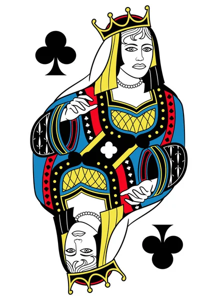 Reine des Clubs isolé Version française — Image vectorielle