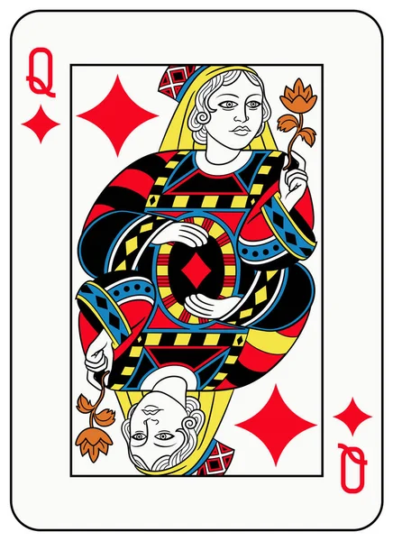Reine des diamants Version française — Image vectorielle