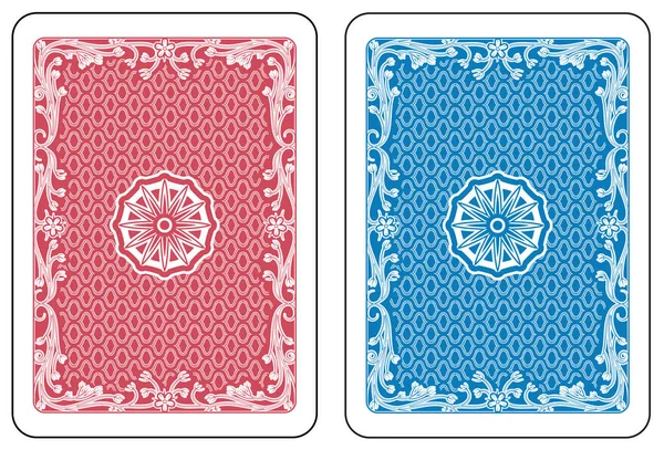 Jouer aux cartes retour — Image vectorielle