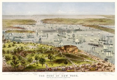 Eski boyut N.Y. bağlantı noktası panoramik görünüm