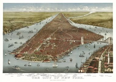 New York sedecies eski boyut panoramik görünüm