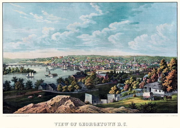 Панорамный вид Джорджтауна — стоковое фото