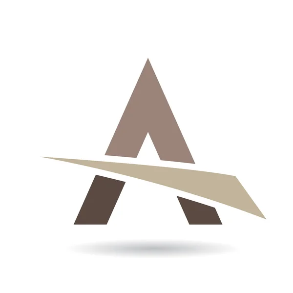 Kleurrijke abstracte driehoek symbool van Letter A — Stockvector