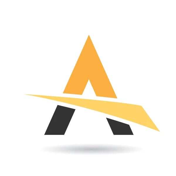 Kleurrijke abstracte driehoek symbool van Letter A — Stockvector