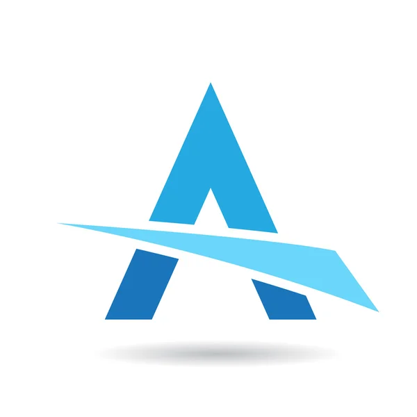 Símbolo abstrato colorido do triângulo da letra A — Vetor de Stock