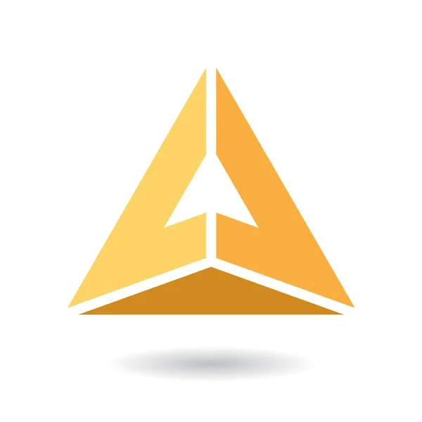 Bunte abstrakte Dreieck Symbol des Buchstabens a — Stockvektor