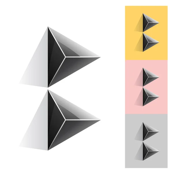 Símbolo abstracto colorido de la letra B — Vector de stock