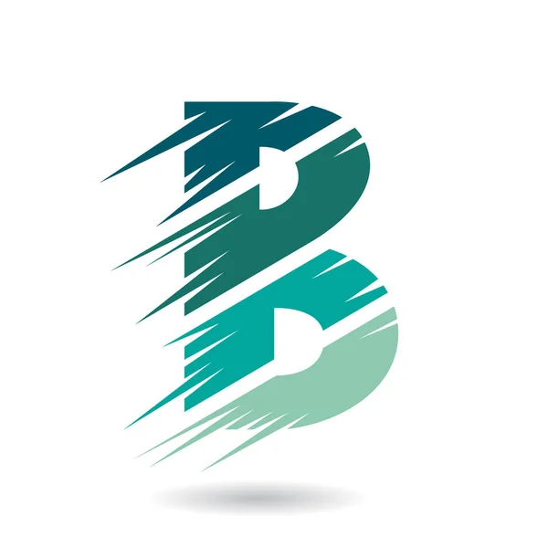 Abstracte symbool van Letter B — Stockvector