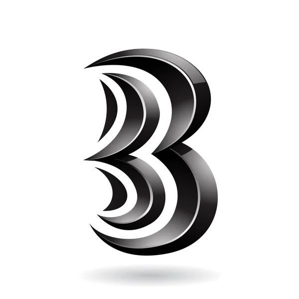 문자 B의 다채로운 추상적인 상징 — 스톡 벡터