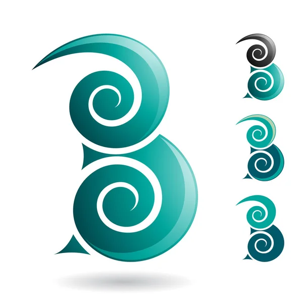 Абстрактний символ букви B — стоковий вектор