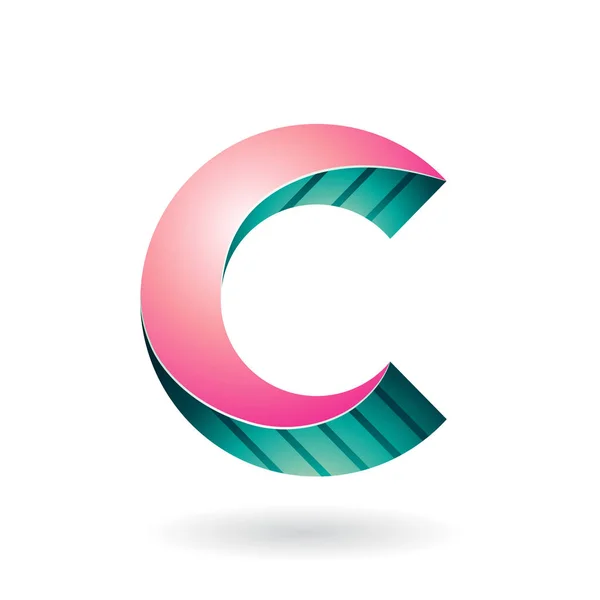 Abstracte symbool van Letter C — Stockvector