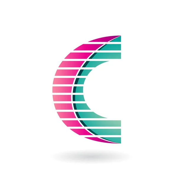 Abstracte symbool van Letter C — Stockvector