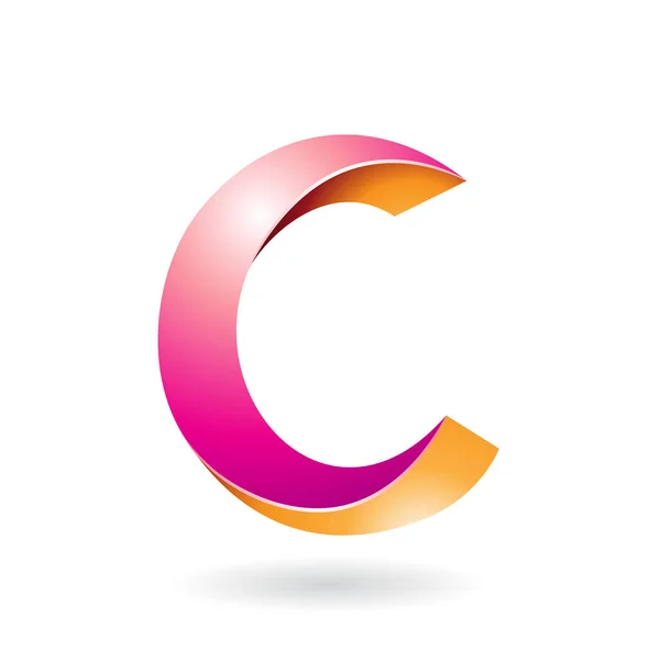 Abstracte symbool van Letter C — Stockvector