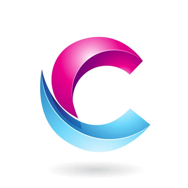 Abstracte symbool van Letter C — Stockvector