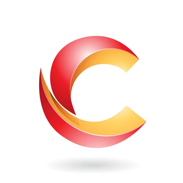 Abstracte symbool van Letter C — Stockvector