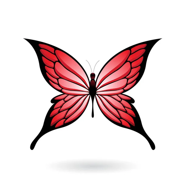 Ilustracja kolorowy motyl — Wektor stockowy