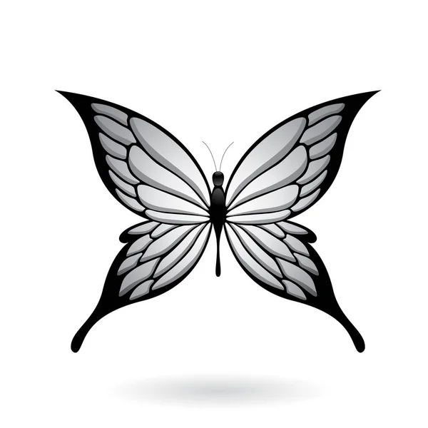 Ilustración de mariposa colorida — Vector de stock