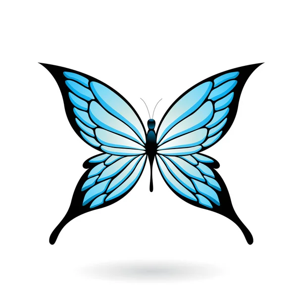 Красочная иллюстрация бабочки — стоковый вектор