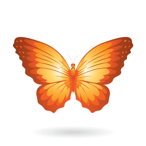 Ilustración de mariposa colorida — Vector de stock