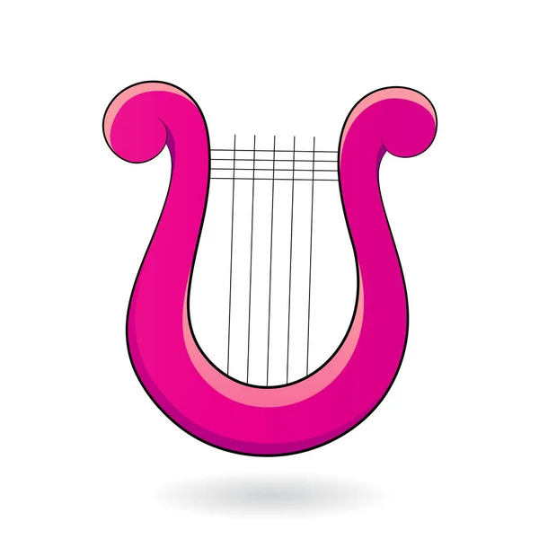 Kreskówka harfa ikona — Wektor stockowy