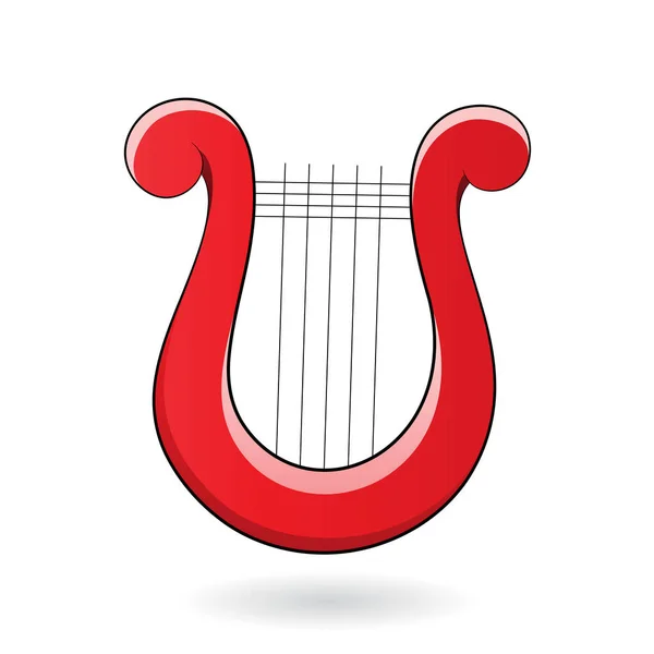 Cartoon harpa ikonen — Stock vektor