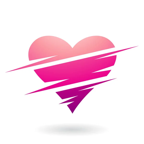 Streszczenie ikona w kształcie serca — Wektor stockowy