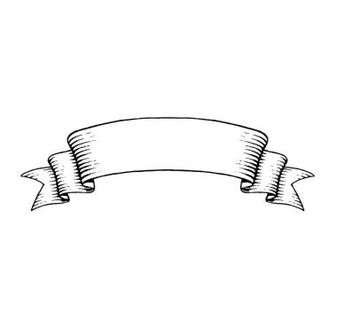 Eski bir afiş vectorized mürekkep kroki