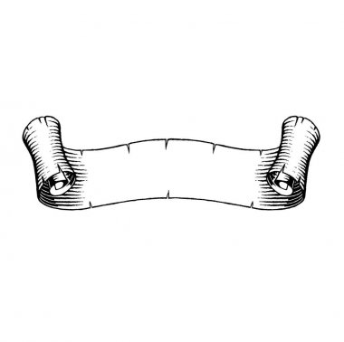 Eski bir afiş vectorized mürekkep kroki