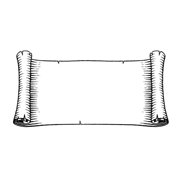 Vektorisierte Farbskizze eines alten Banners — Stockvektor