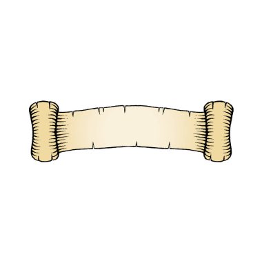 Eski bir afiş bej dolgu ile mürekkep kroki