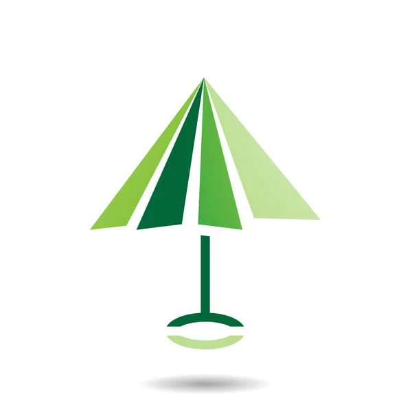 Símbolo abstrato do ícone em forma de guarda-chuva — Vetor de Stock