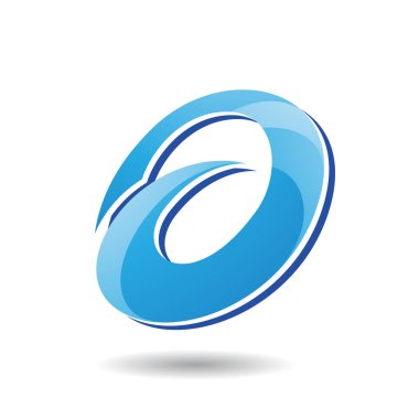 Oval harf A simgesinin soyut sembolü