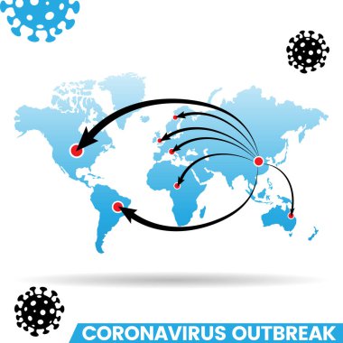 Coronavirus Salgını Mavi Dünya Haritası