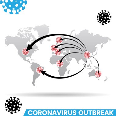 Coronavirus Salgını Gri Dünya Haritası