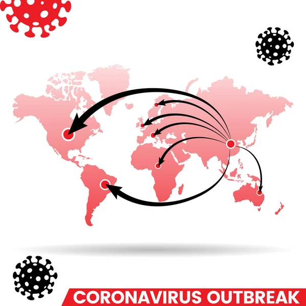 Coronavirus salgınının resmi Kırmızı Dünya Haritası