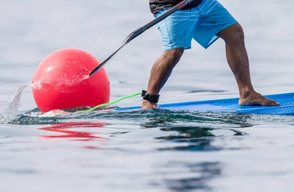 Good action on Stand Up Paddle Board