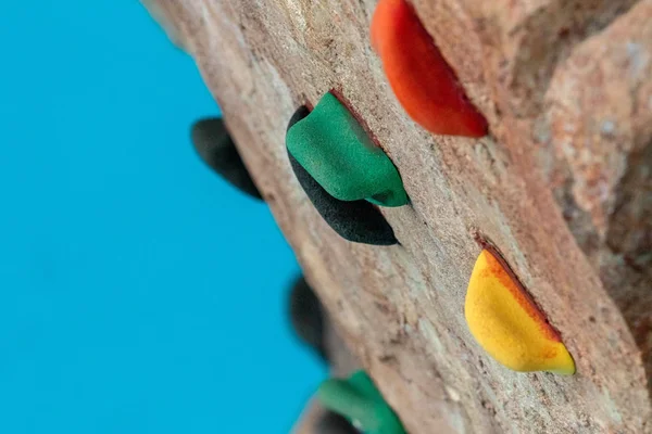 Artificial Climbing Wall Indoor — Stock Photo, Image